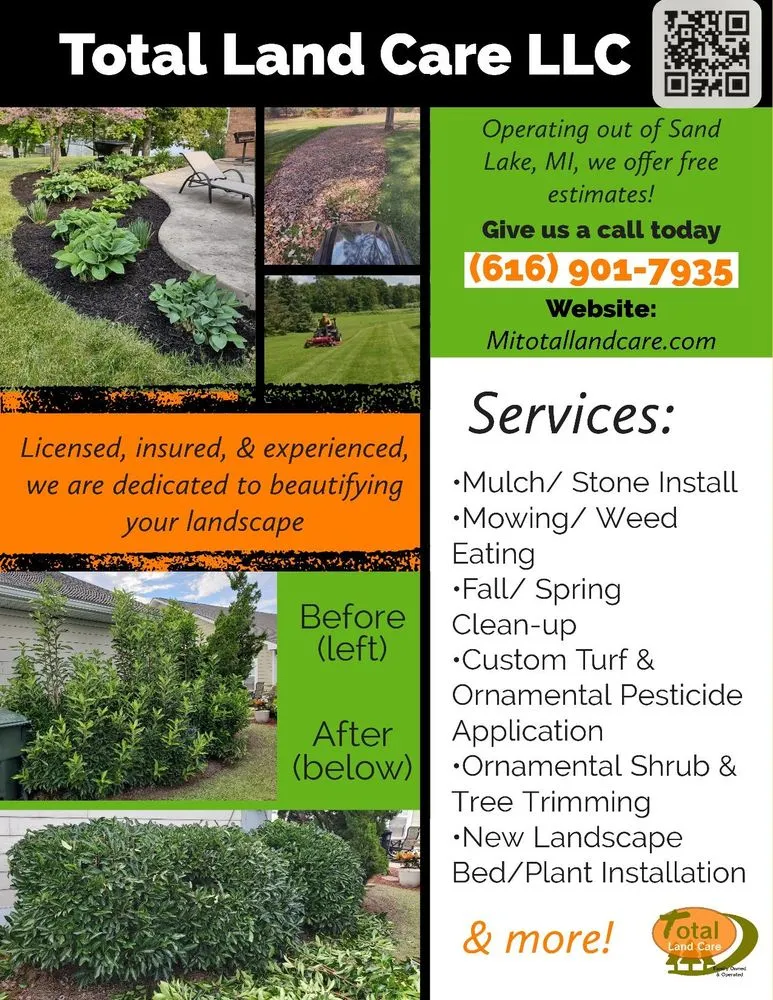 Reliable landscape design with custom design in Sand Lake, MI by Total Land Care
