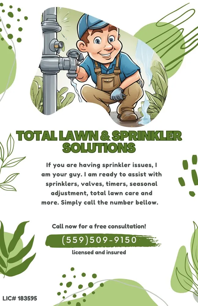 Professional yard maintenance in Bakersfield, CA by Total Lawn & Sprinkler Solutions
