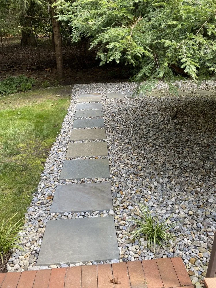 Custom yard cleanup service with custom design in Hillsborough, NJ by Total Maintenance Pro