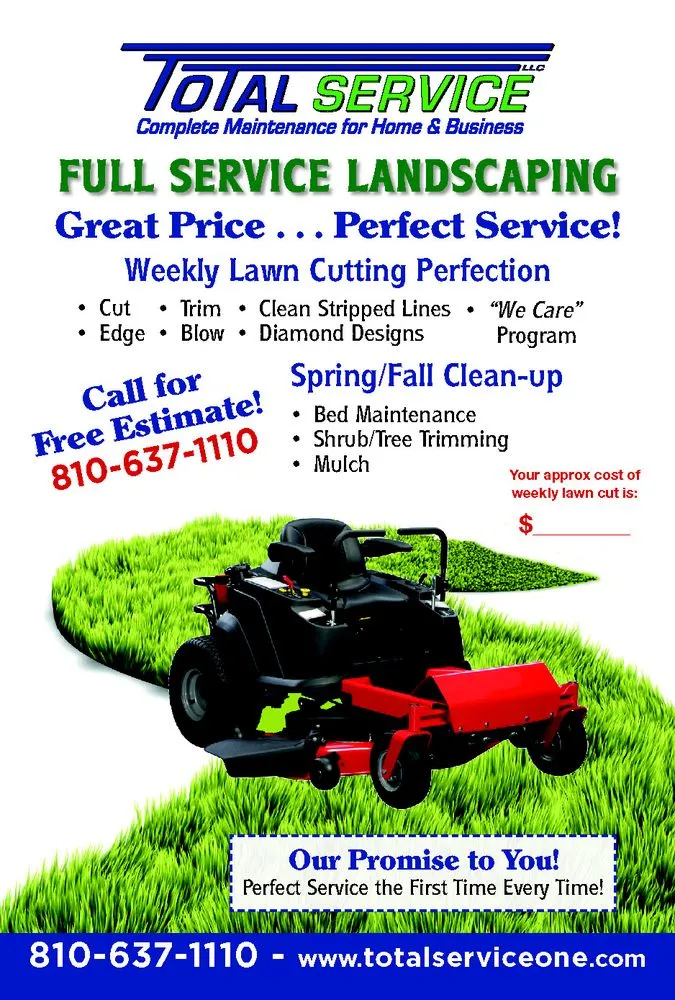 Expert residential landscaping with custom design in Saint Clair, MI by Total Service LLC