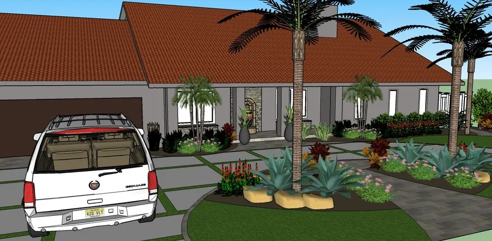 Custom landscaping services for year-round maintenance in Pompano Beach, FL by TotalScape Design