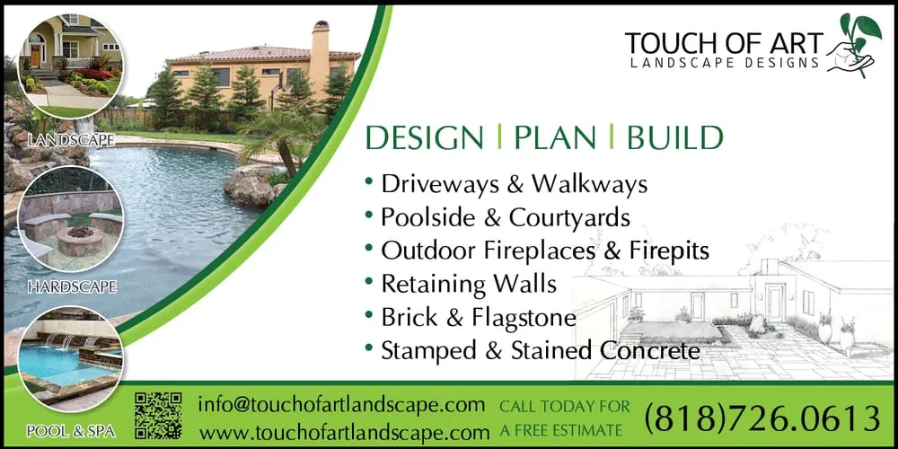 Expert landscape design for year-round maintenance across Los Angeles, CA - Touch of Art DB