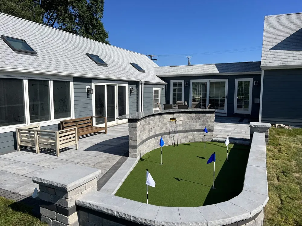 Professional outdoor landscaping for residential properties across Minooka, IL - TouchDown Services