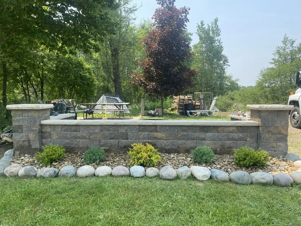 Expert lawn care service in Sherman, NY by Touchstone Hardscapes