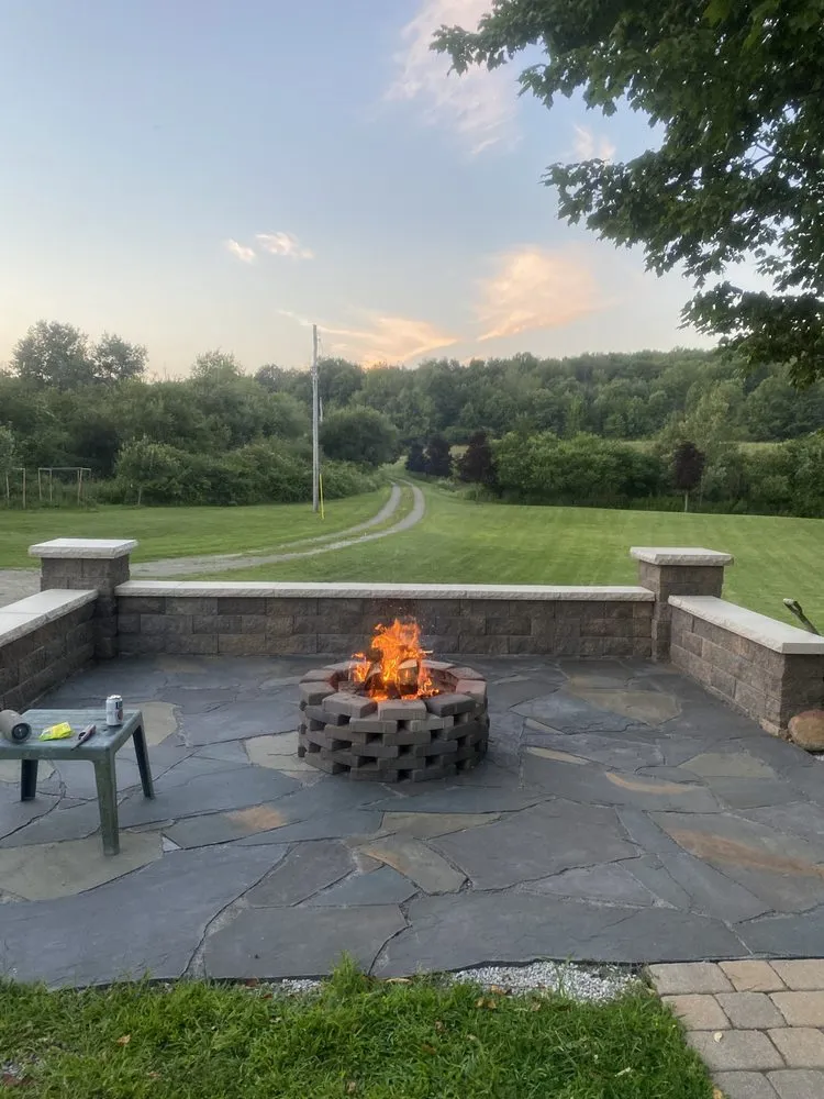 Professional yard cleanup service for residential properties across Sherman, NY - Touchstone Hardscapes