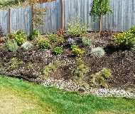 Custom landscape installation in Rochester, WA - Tough Dirt
