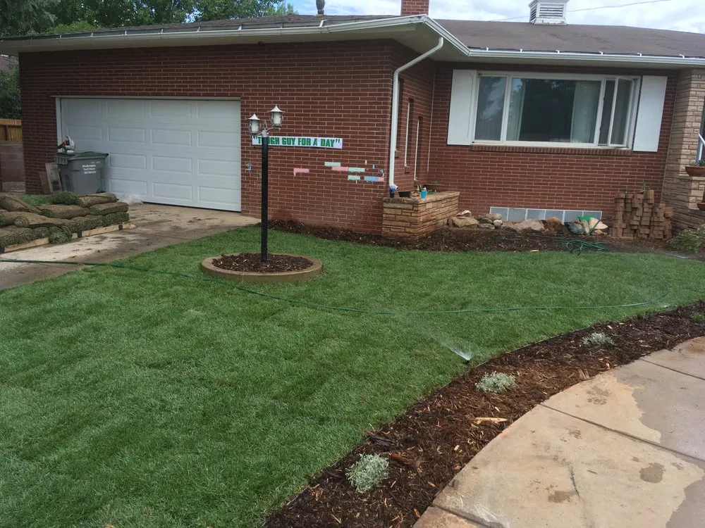 Trusted lawn mowing service in Laramie, WY by Tough Guys Landscaping & Lighting