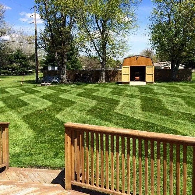 Professional outdoor landscaping with custom design in Massillon, OH by Tough Turf Lawn Care