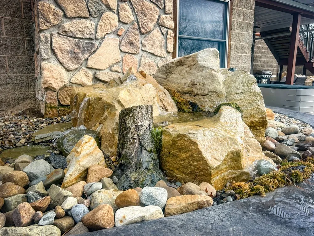 Custom outdoor landscaping in Canton, OH by Tournoux Landcare Service