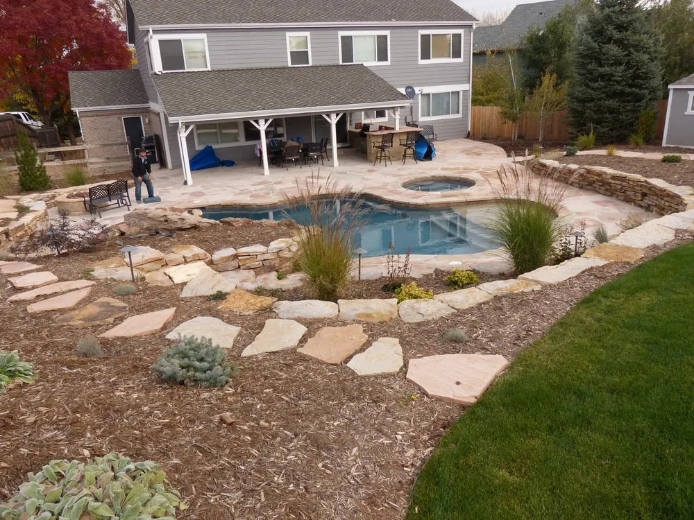 Local landscape installation for homes in Littleton, CO by Town & Country Landscaping