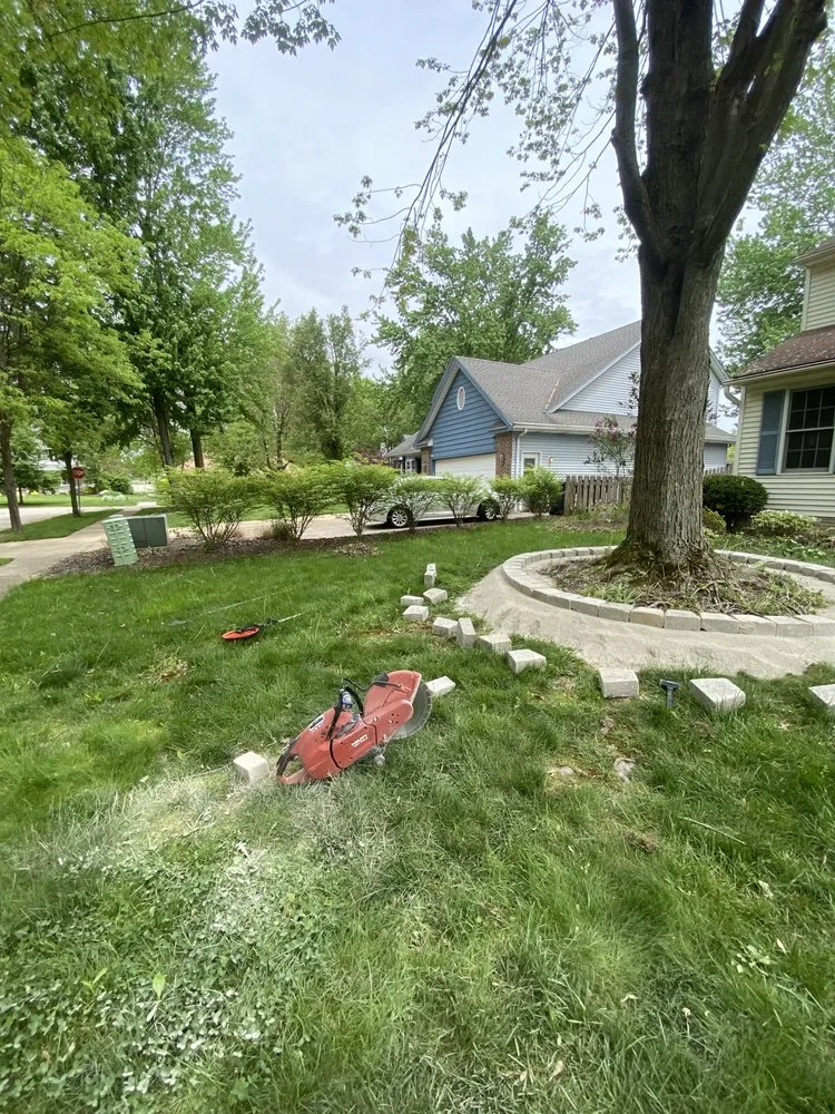 Professional lawn mowing service for outdoor upgrades in Elyria, OH by Towns End Services