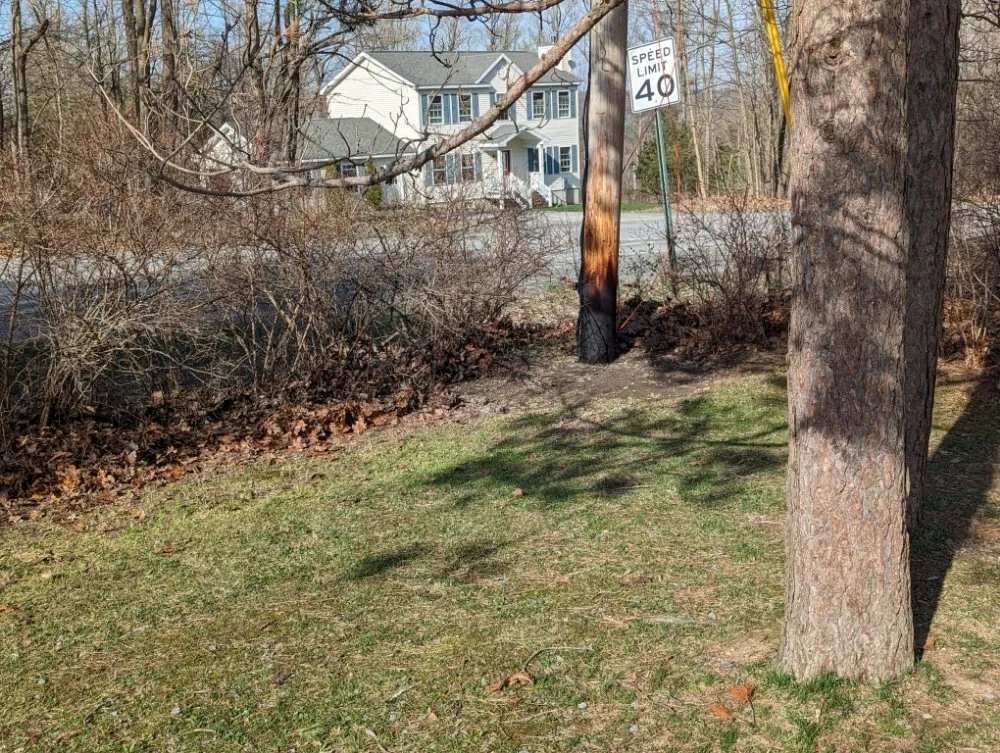 Expert yard cleanup service for residential properties in Sloansville, NY by Tractor Man Lawn Care Business
