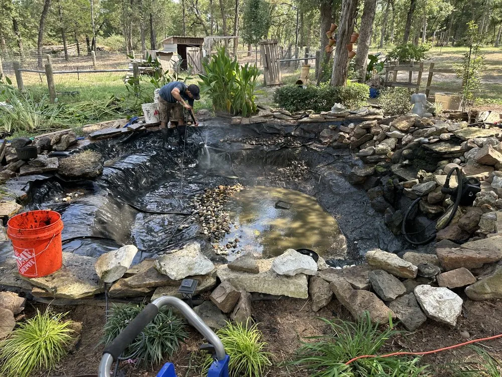 Local landscape installation in Austin, TX by Tranquil Waters