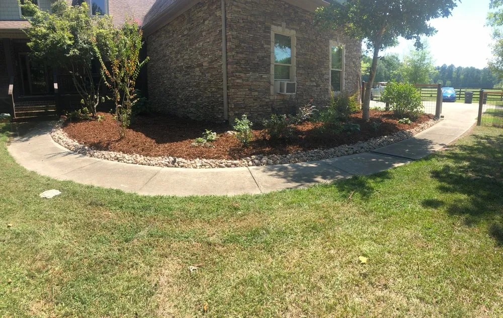Custom garden landscaping in Chelsea, AL by Tranquility Landscapes