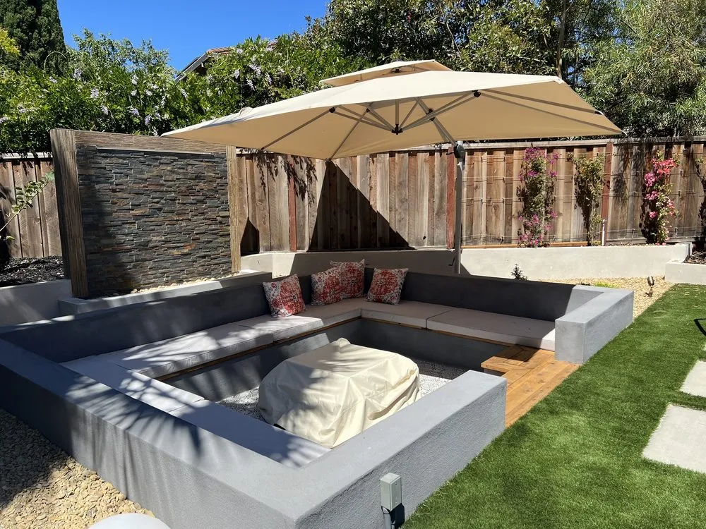 Custom outdoor landscaping in San Jose, CA by Transformation Landscape Development