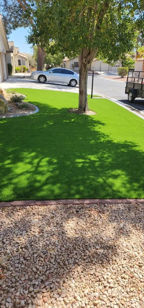 Custom lawn mowing service in Las Vegas, NV by Transformers Landscaping