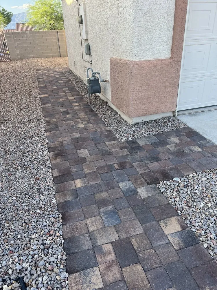 Affordable landscape installation in Las Vegas, NV by Transformers Landscaping
