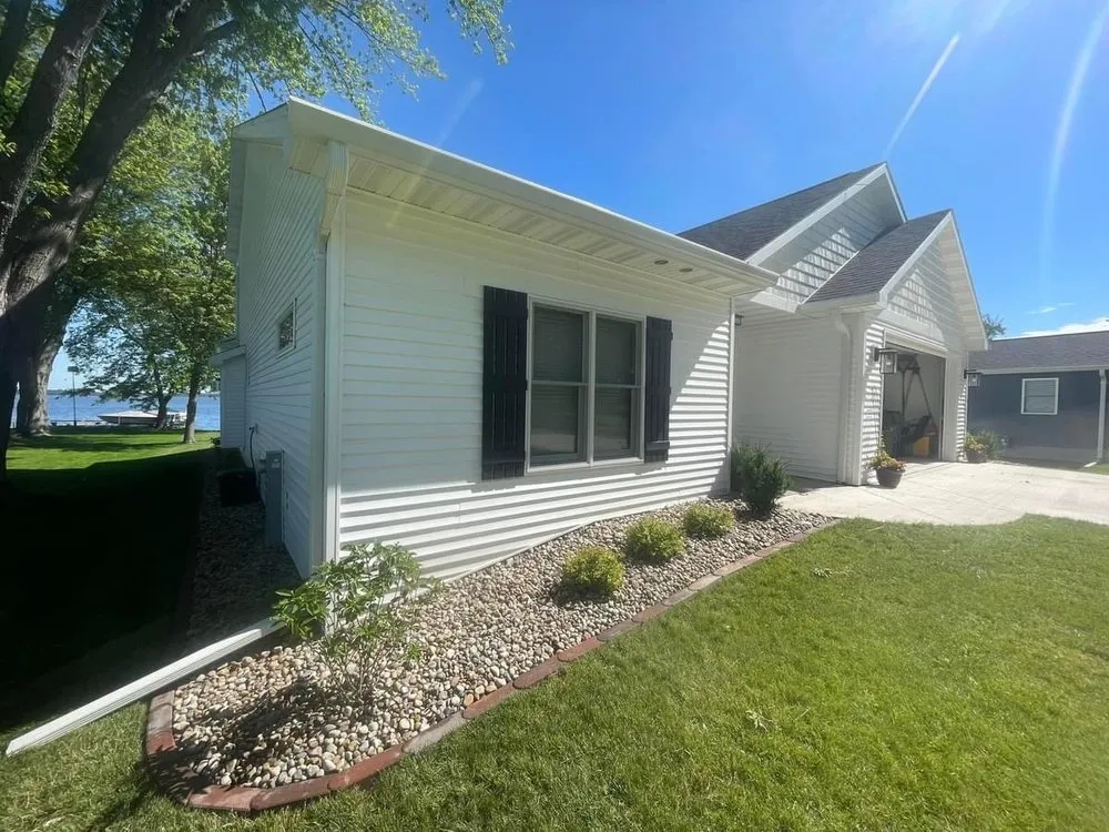 Affordable garden landscaping in Winneconne, WI by Travis Leichtfuss