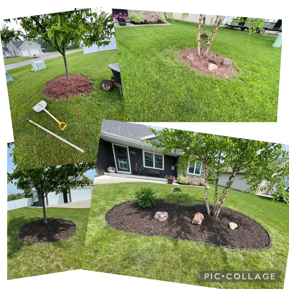 Affordable garden landscaping for beautiful yards in Winneconne, WI by Travis Leichtfuss
