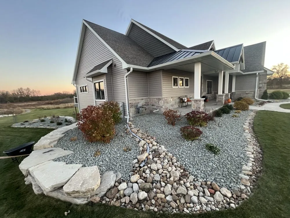 Custom landscaping services with custom design in Winneconne, WI by Travis Leichtfuss