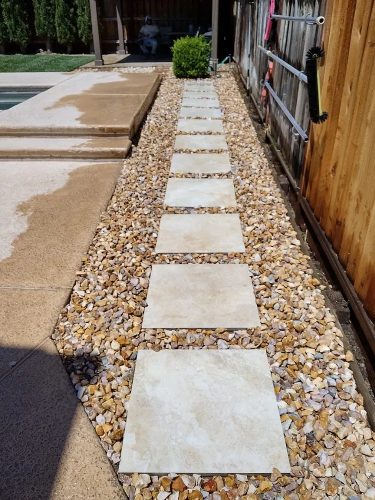 Professional landscape installation for residential properties in Tracy, CA by Travis Preston Landscaping