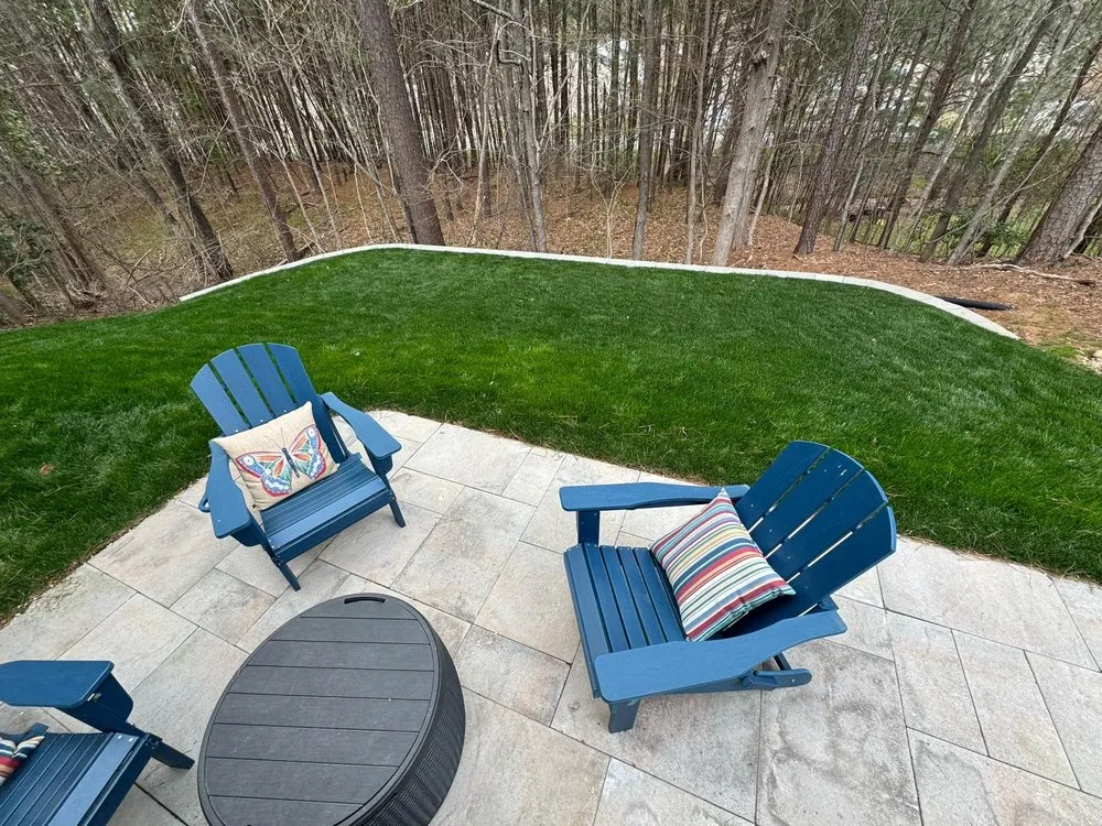 Custom residential landscaping for residential properties in Pittsboro, NC by Travis Thurber Landscaping