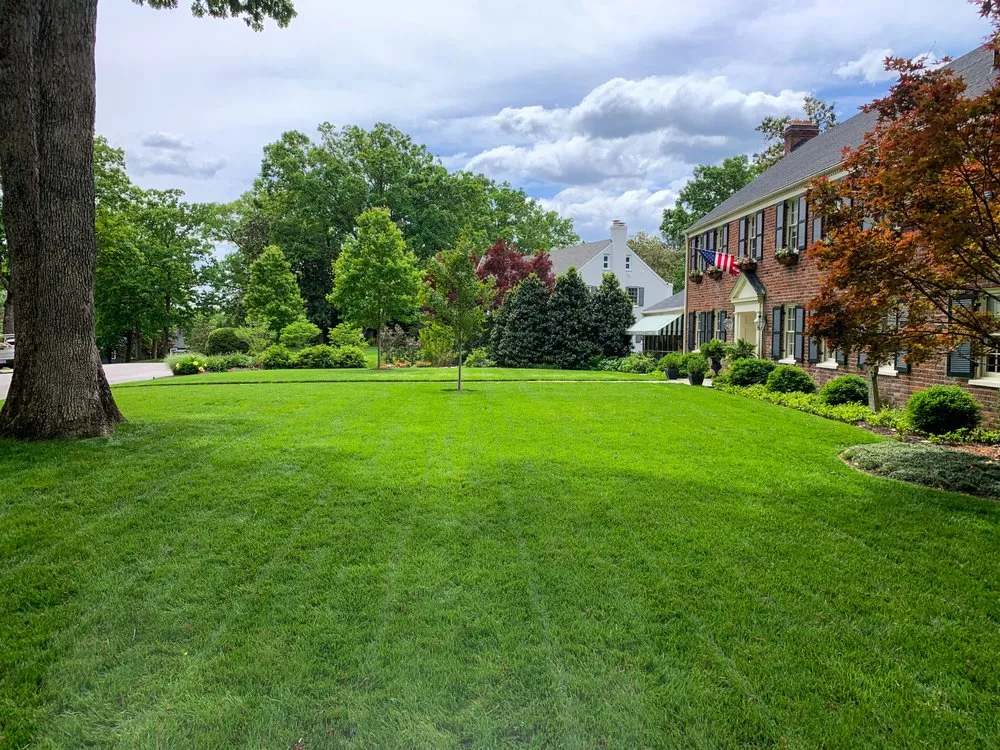 Professional outdoor landscaping for residential properties in Goochland, VA by Tread light Lawn Care