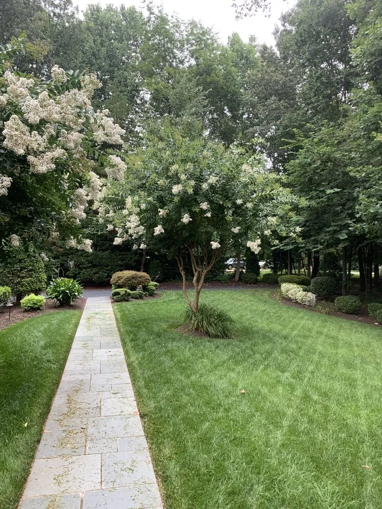 Affordable outdoor landscaping in Goochland, VA by Tread light Lawn Care