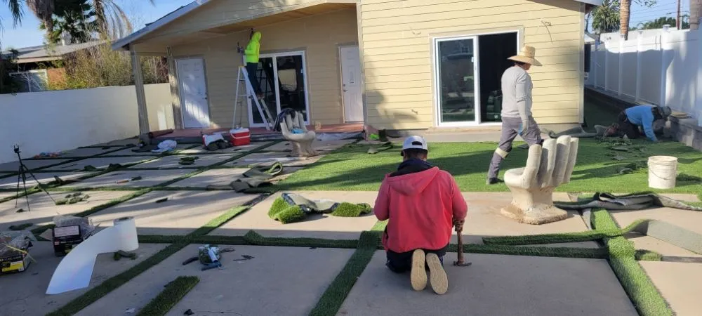 Professional landscape design for homes in Menifee, CA by Trebol Landscape And Maintenance