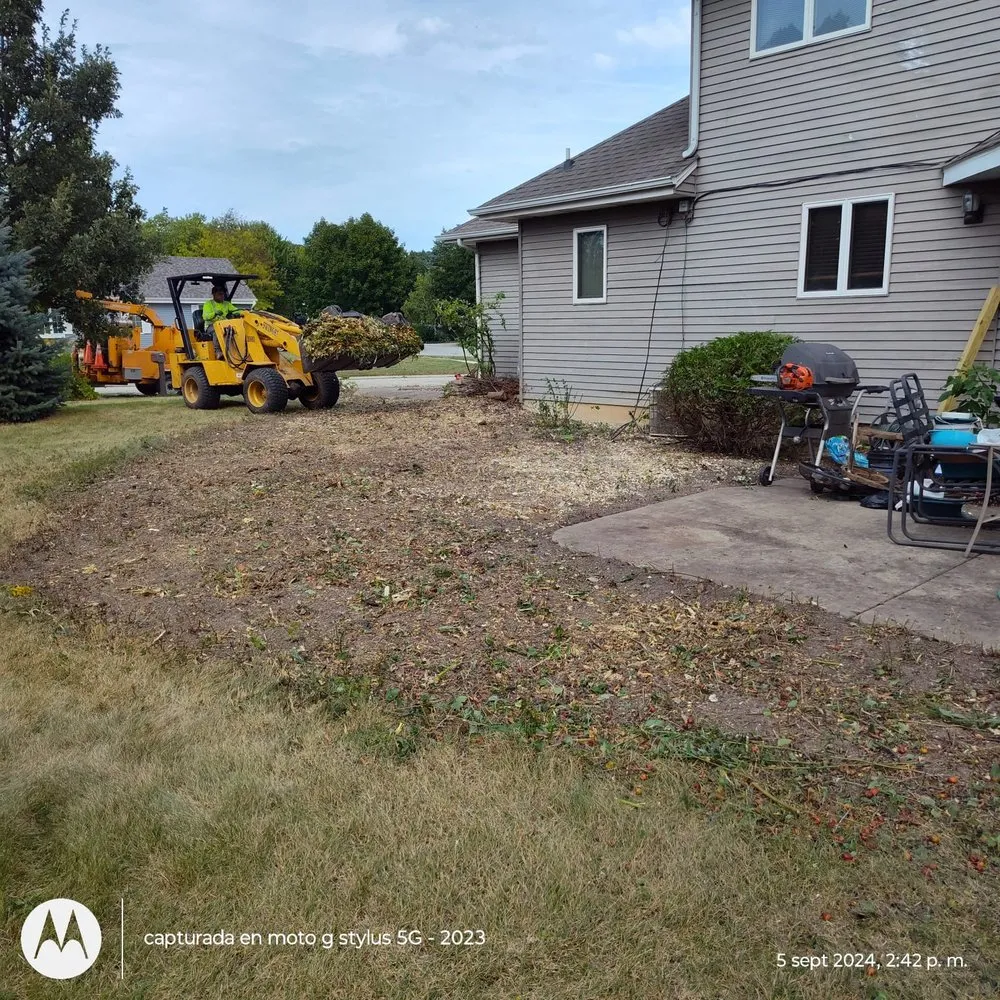 Expert yard cleanup service for beautiful yards in Menomonee Falls, WI by Tree & Snow Removal Service
