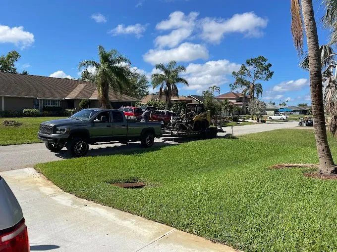 Custom garden landscaping for homes in Lehigh Acres, FL by Tree Tops Tree Services