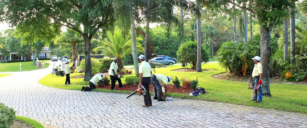 Local outdoor landscaping with custom design in Fort Pierce, FL by Tree Trimmers USA