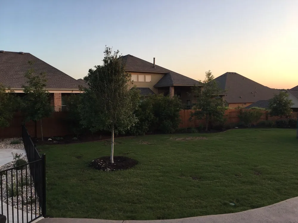 Custom garden landscaping with custom design across Pflugerville, TX - Trees Please