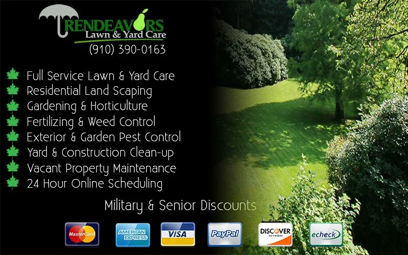 Custom yard maintenance for homes in Fayetteville, NC by Trendeavors Home Services