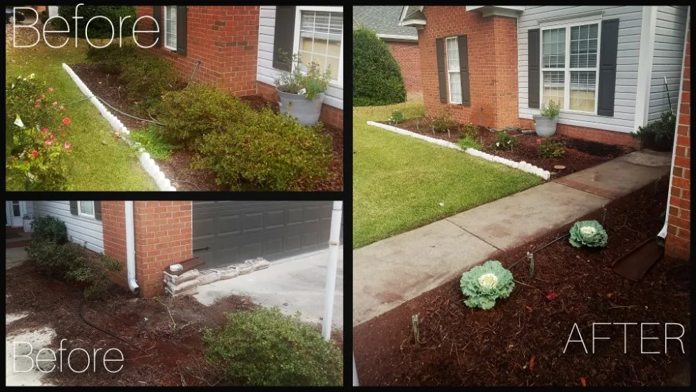 Local landscape installation in Scranton, SC by Trey And J's Done Right Services