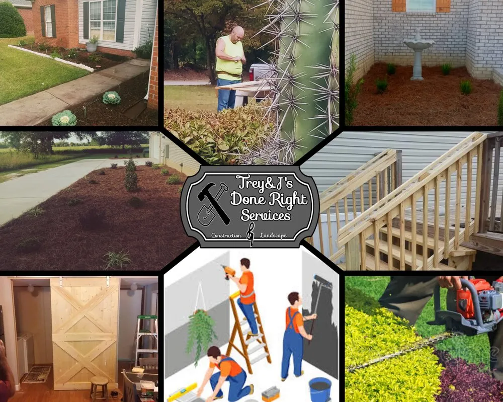 Professional residential landscaping in Scranton, SC by Trey And J's Done Right Services
