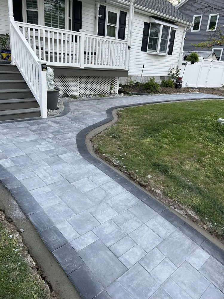 Affordable landscape installation in Bay Shore, NY by Tri Care Lawn Services