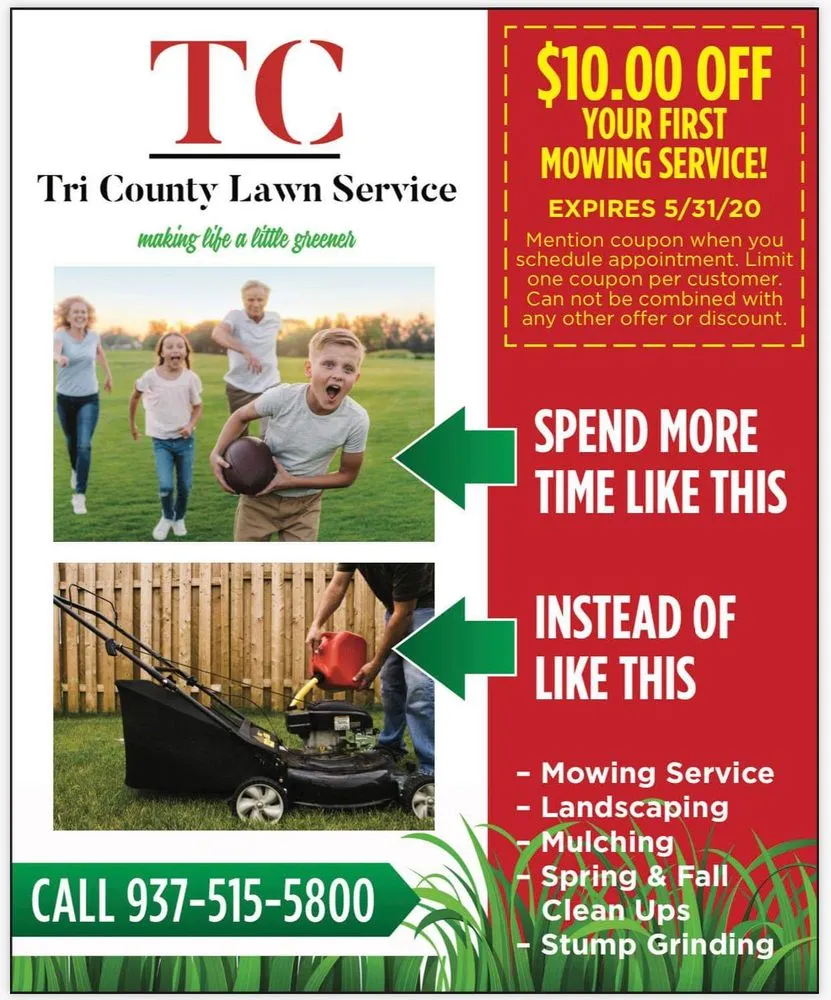Affordable landscape design for homes in Winchester, OH by Tri County Lawn Service