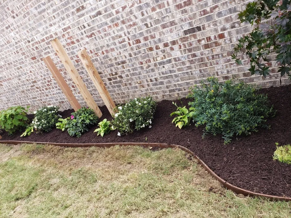 Custom garden landscaping for outdoor upgrades across Saginaw, TX - Tri J Lawncare