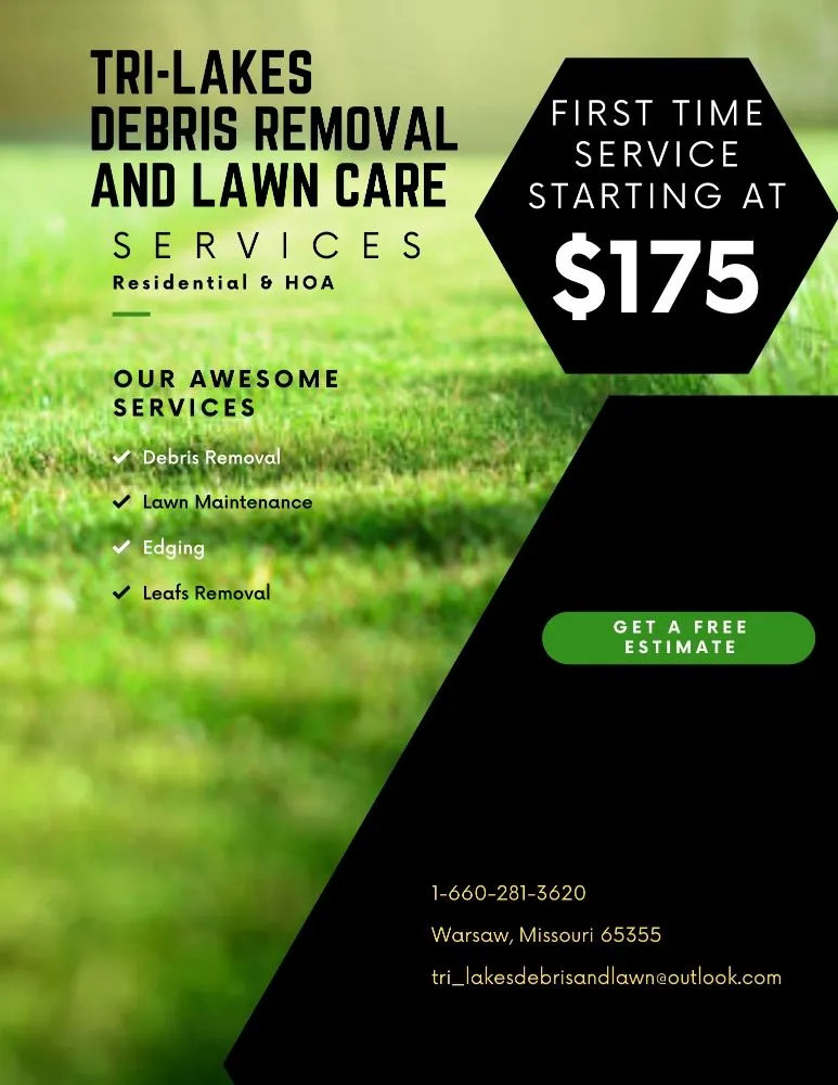 Professional residential landscaping experts serving Warsaw, MO - Tri-Lakes Debris Removal and Lawn Care