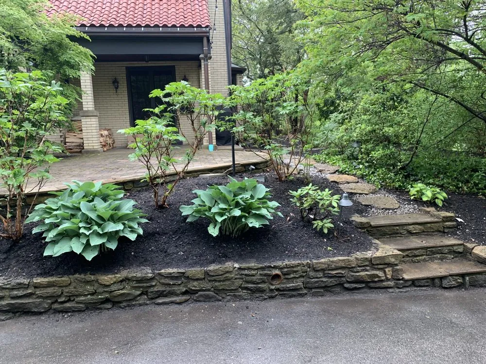 Local garden landscaping with custom design in Dry Ridge, KY by Tri-state Landscaping Services