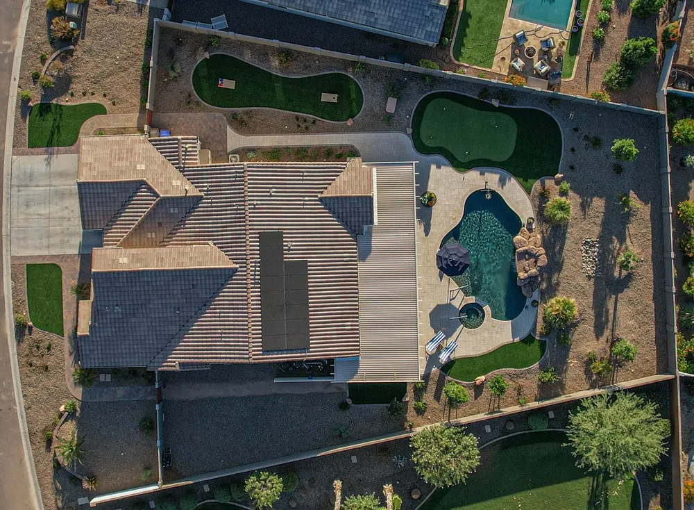 Custom landscape installation in Casa Grande, AZ by Tri Valley Landscaping