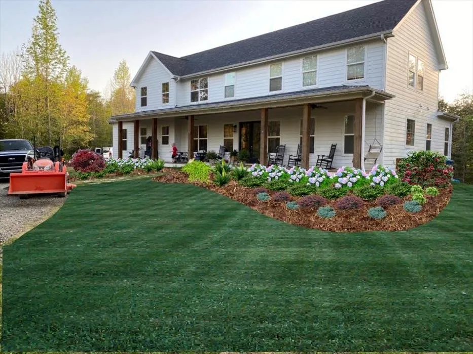 Custom yard maintenance with custom design in Kernersville, NC by Triad Greenscapes