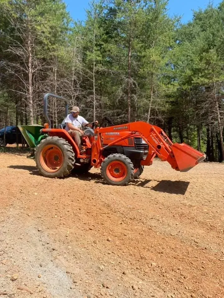 Custom outdoor landscaping in King, NC by Triad Land Construction