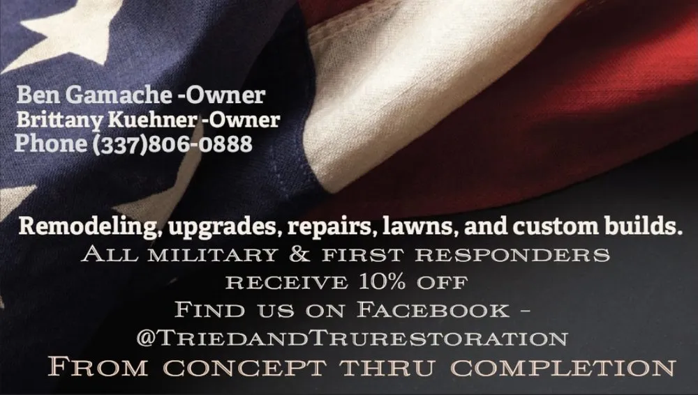 Top-rated residential landscaping in Scott, LA by Tried and Tru Restoration