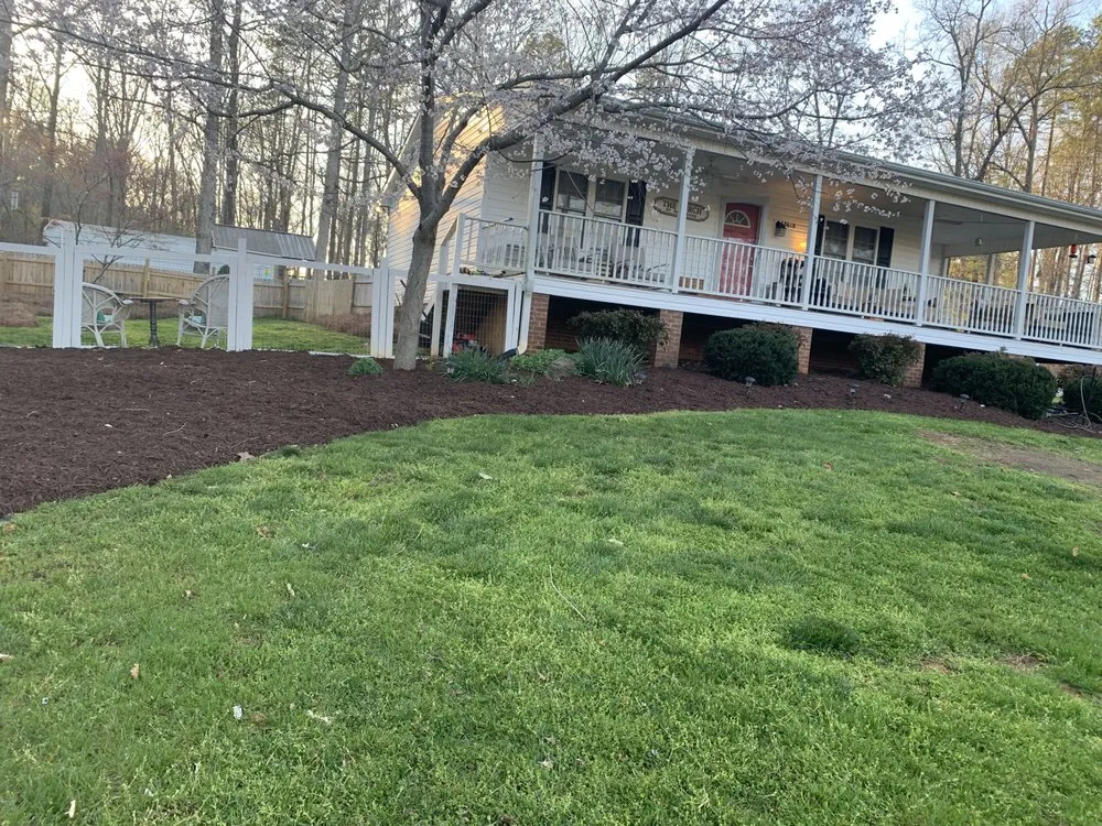 Affordable garden landscaping for homes in Lexington, NC by Trigos Lawn Care Services