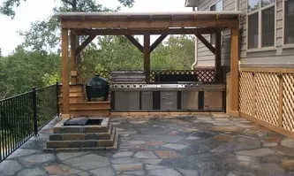 Custom outdoor landscaping in Springdale, AR by Trim Plus ConstructionWorks