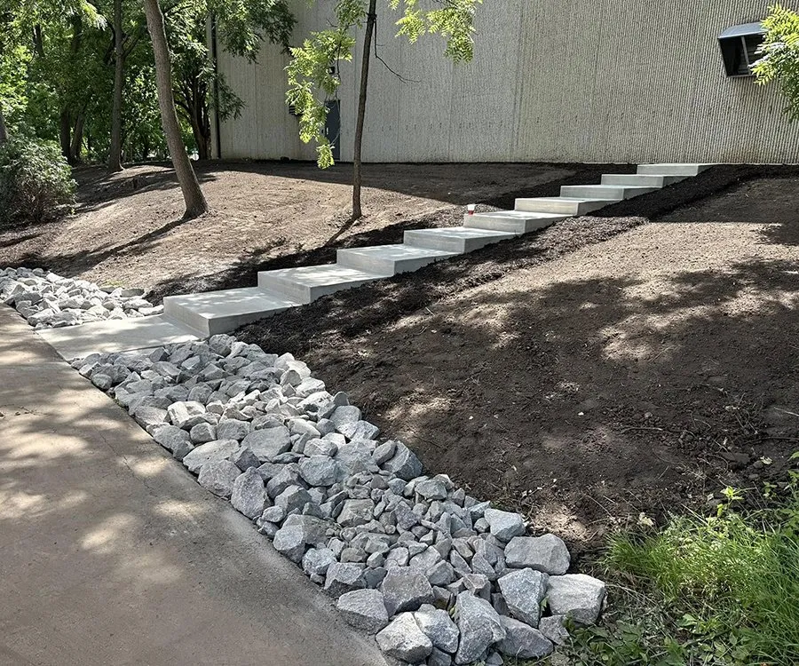 Custom residential landscaping with custom design in Corcoran, MN by Trinity Landscaping & Excavating