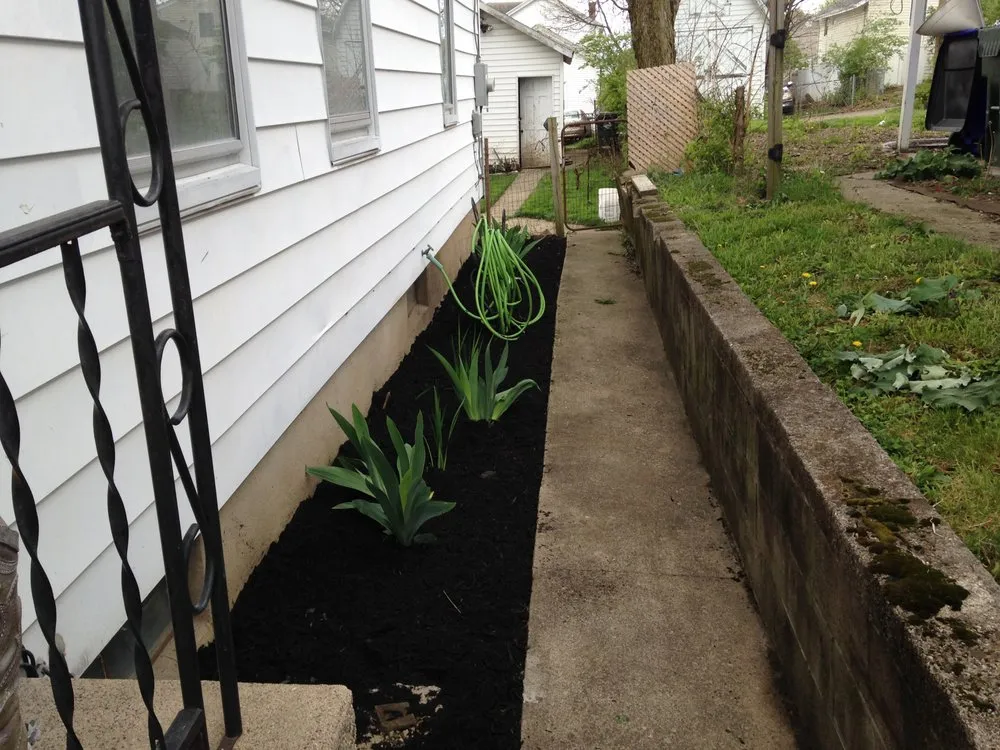 Custom garden landscaping for residential properties across Hamilton, OH - Trinity Lawn Care