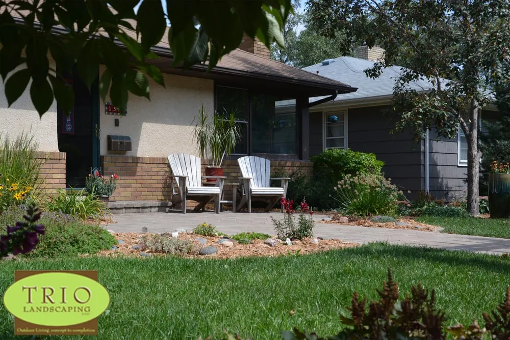 Professional residential landscaping for beautiful yards in Minneapolis, MN by Trio Landscaping